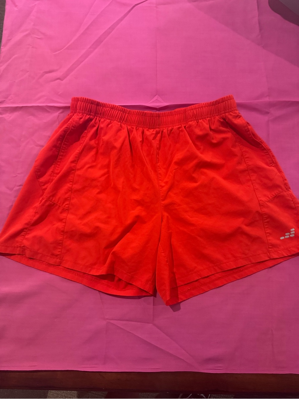 Women’s Active Elastic-Waist Shorts in Bright Red